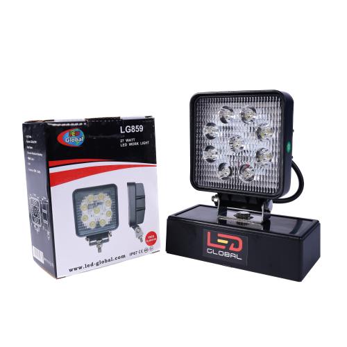 LG889 - 40 Watt LED Round Bonnet Work Light - LED Global.com